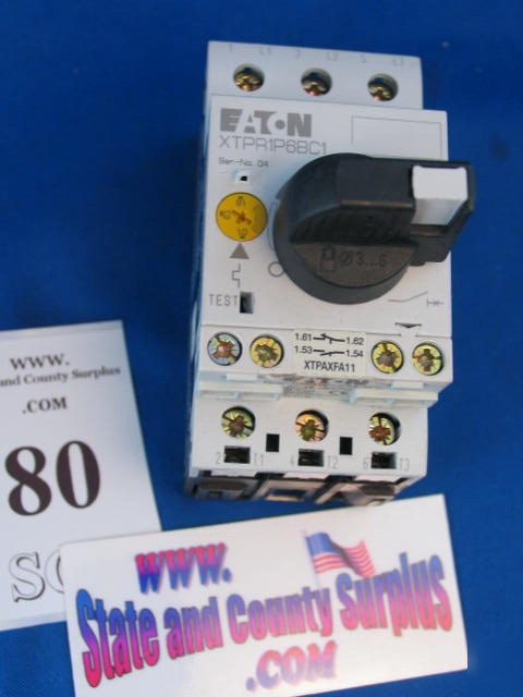 Eaton XTPR1P6BC1 motor controller switch 80