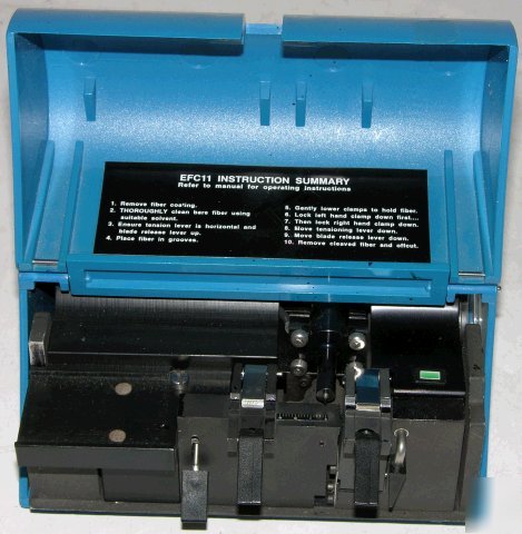 Ericsson efc-11-4 fiber optic cleaver dual clamp