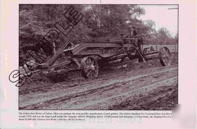 Galion iron works standard no.14 pull grader '30S print