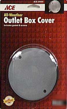 Gam-pak products 34444 blank cover round gray