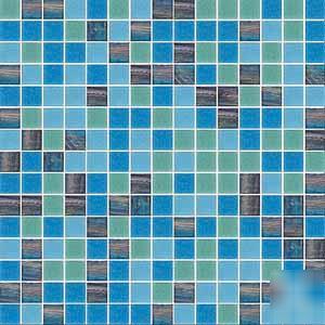 Glass mosaic tile blend brilliance