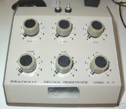 Heathkit decade resistance model in-17 vintage