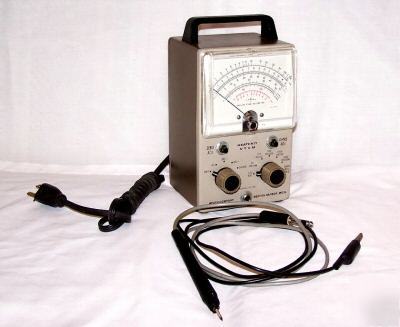 Heathkit im-18 vtvm with probe and manual