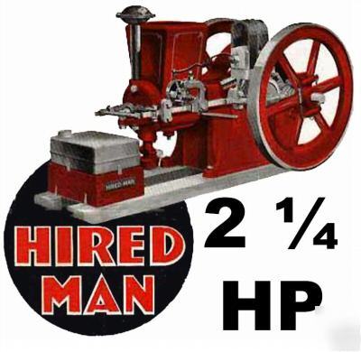 Hired man engine t shirt