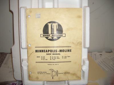 Minneapolis-moline i & t shop service manual