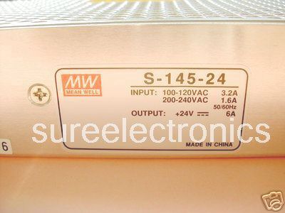 New 24V dc 6 amp regulated switching power supply brand 