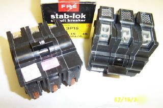 New federal pacific fpe stab lok circuit breaker 3P40
