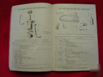 Original ihc farmall-h tractor parts list manual