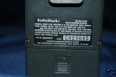 Radioshack pro-96 digital trunking handheld scanner 