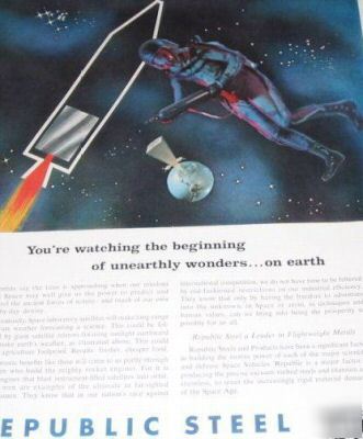 Republic steel space flightweight metals -1960 ad