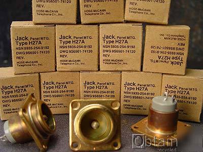 18 ea hose-mccann H27A jack 5935-254-9192 telephone