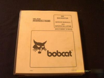 Bobcat 325 excavator service repair manual 2