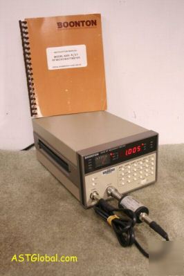 Boonton 4200 rf micro wattmeter / sensor/man cal'd nice