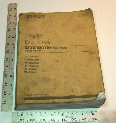 Caterpillar parts book - D6H & D6H lgp tractors - 1990