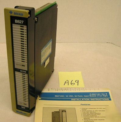 Gould modicon as-B827-032 input module nos (A69)