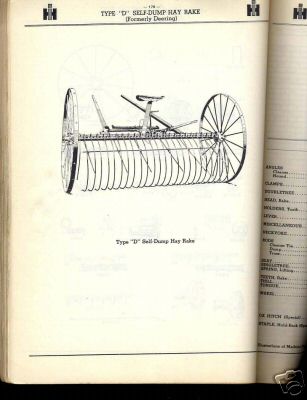 Ih international hay machines parts manual 1955