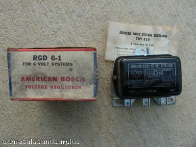 Nos bosch RGD6G1 6VOLT voltage regulator