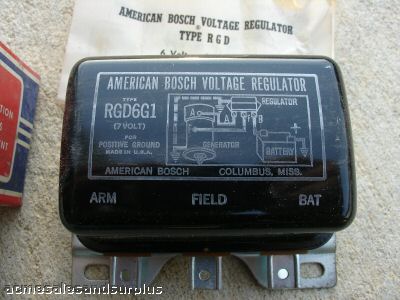 Nos bosch RGD6G1 6VOLT voltage regulator