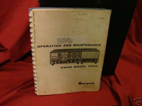 Swan 500C 80-10 mtr. transceiver--nice oldie---