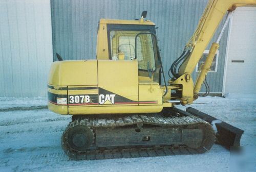 307B caterpillar excavator, trackhoe, backhoe, dozer 