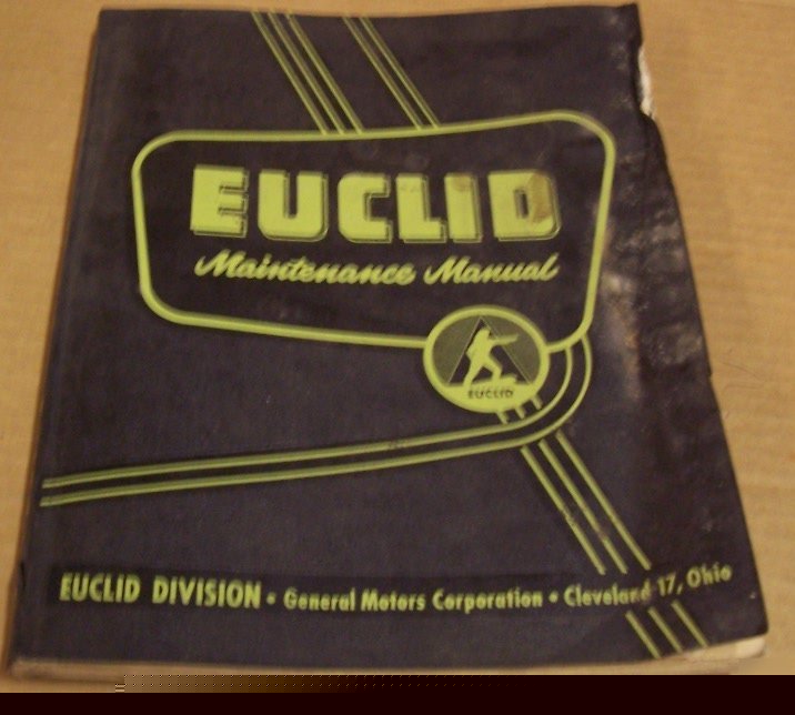 Euclid 1960 gm 6-110 diesel engines maintenance manual