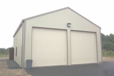 Extra large 2 car garage steel building metal kit