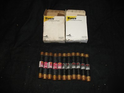 Fuses, bussman, 30 amp, 600 volt, lot of 11, frs-r-30