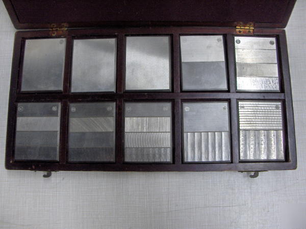 General electric standard roughness specimens
