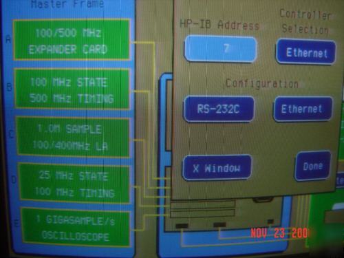 Hp 16500B fully loaded modules &oscilloscopes,manuals..