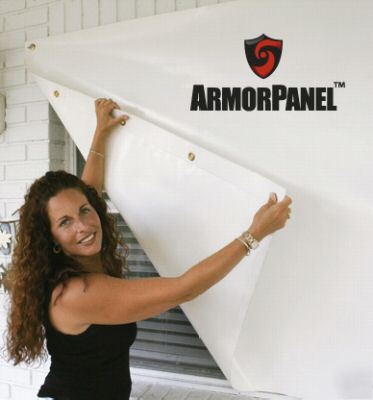 Hurricane wind panel armorpanel kevlar reinforced panel