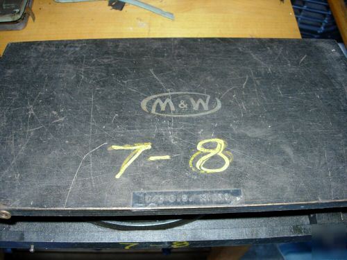 M & w micrometer set of five 