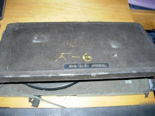 M & w micrometer set of five 