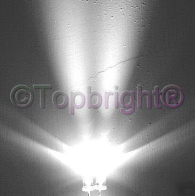 New 50 pcs ultrabright white led 5MM 55,000MCD free r 