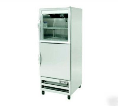 New beverage air pass thru refrigerator half doors 