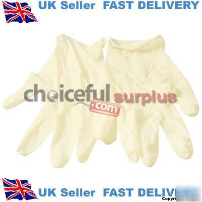 New brand large latex gloves pack of 30
