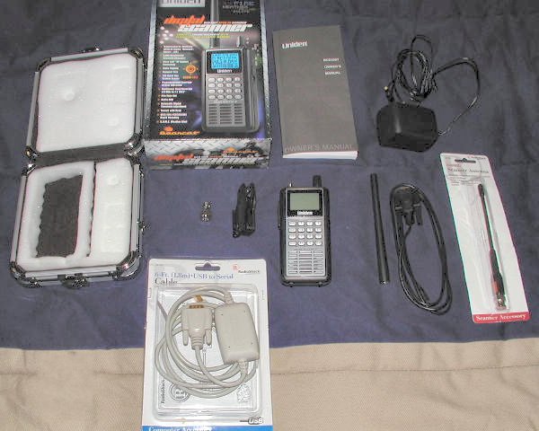 Uniden BCD396T digital scanner + ARC396 pro + extras