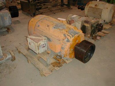 150 hp g-e motor 3/60/460 volt, 1190 rpm w/sheave tefc