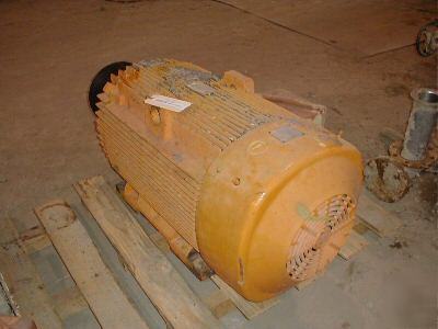 150 hp g-e motor 3/60/460 volt, 1190 rpm w/sheave tefc