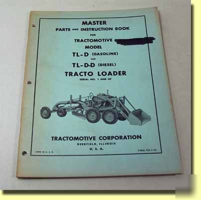 1955 allis chalmers tractomotive tracto loader manual