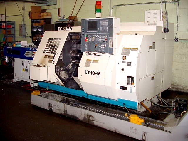 2000 okuma lt-10M twin spindle cnc lathe w/live tooling