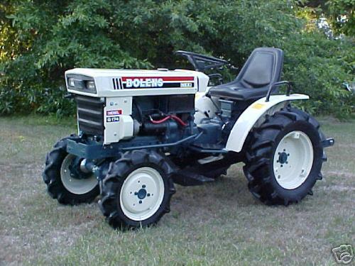 4X4 bolens compact tractor and loader with snow bucket