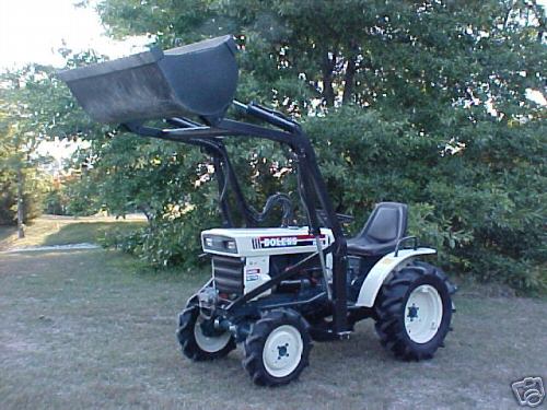 4X4 bolens compact tractor and loader with snow bucket