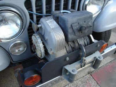 Jeep cj factory oem warn 8274 winch and mount plate