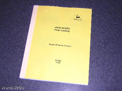 John deere 320 & 330 tractor parts catalog manual