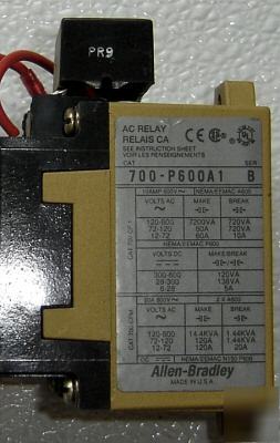 Lot of 8 allen bradley relays 700-P600A1