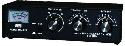 Mfj 924 440 mhz 200 watt antenna tuner w/ wattmeter 