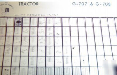 Minneapolis moline G707 G708 tractor catalog microfiche