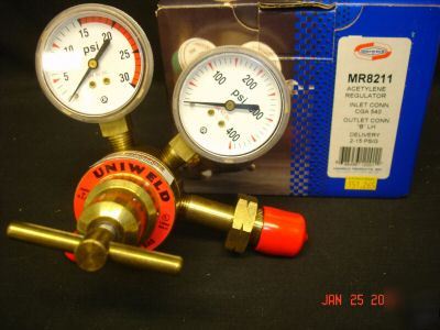 New uniweld MR8211 acetylene/propane welding regulator 