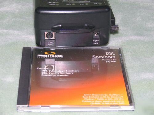 Sunrise telecom sunset xdsl test set w/ extras