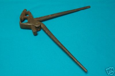 Antique horse hoof nippers clippers patented